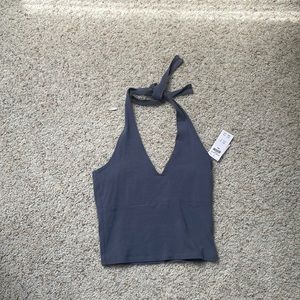 A Hollister cropped top to tie around you neck